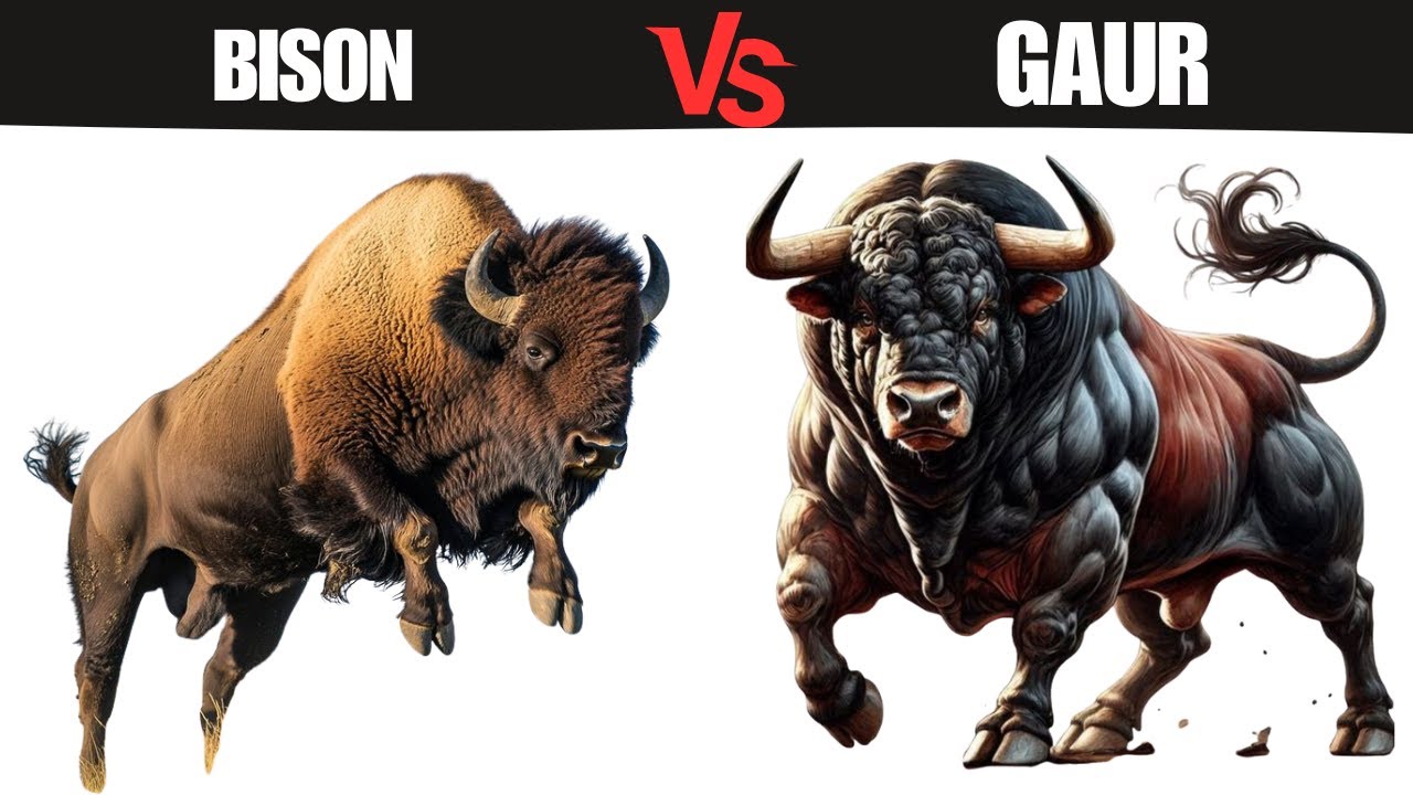 Американский бизон против индийского гаура: кто победит в схватке?