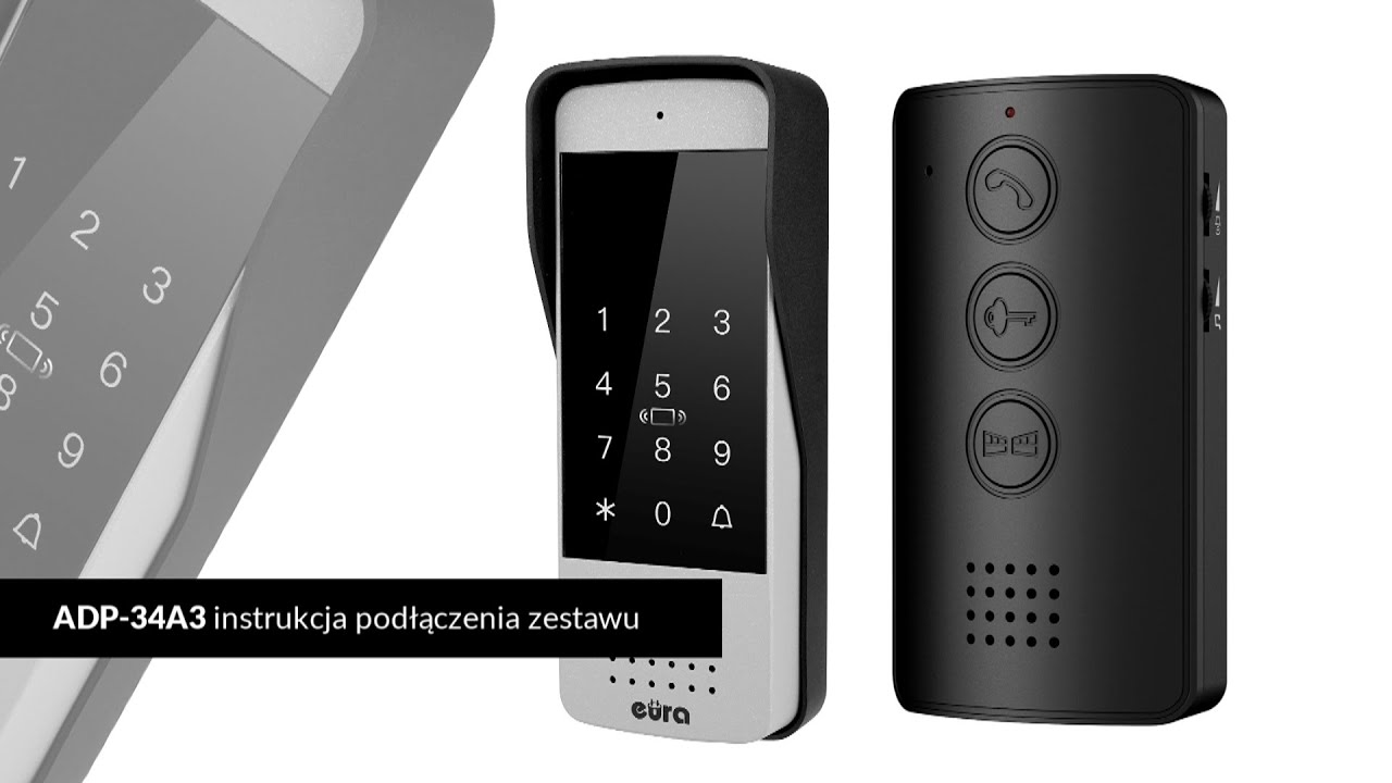 Domofon ''EURA'' ADP-34A3 | Instrukcja podłączenia
