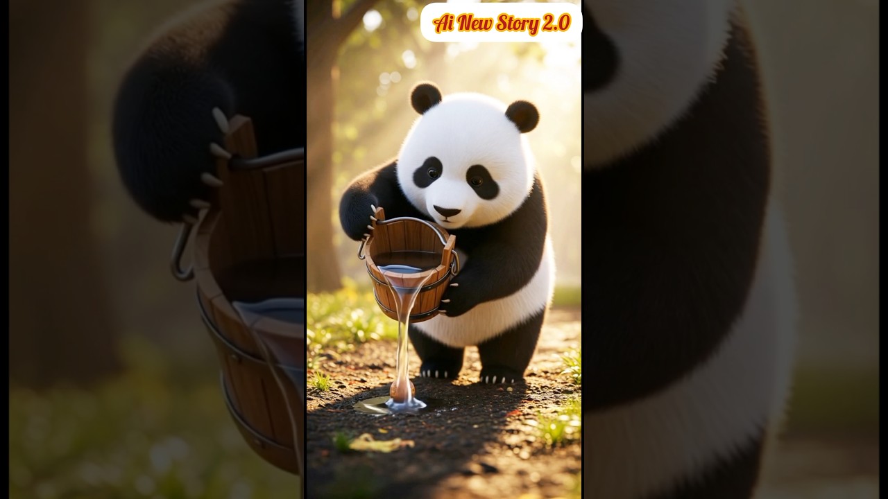 🌱 The Panda and the Grape Seed 😭🐼 Heart Touching Motivational Story #ai #baby #panda #grape