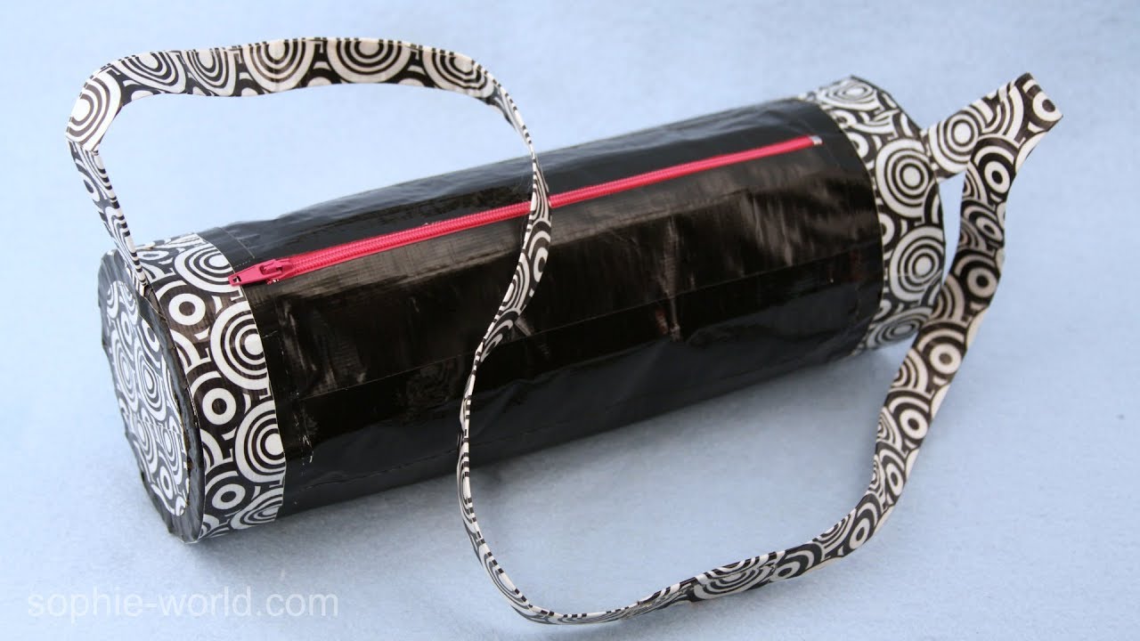 How to Make a Duct Tape Barrel Bag - The Final Step | Sophie's World