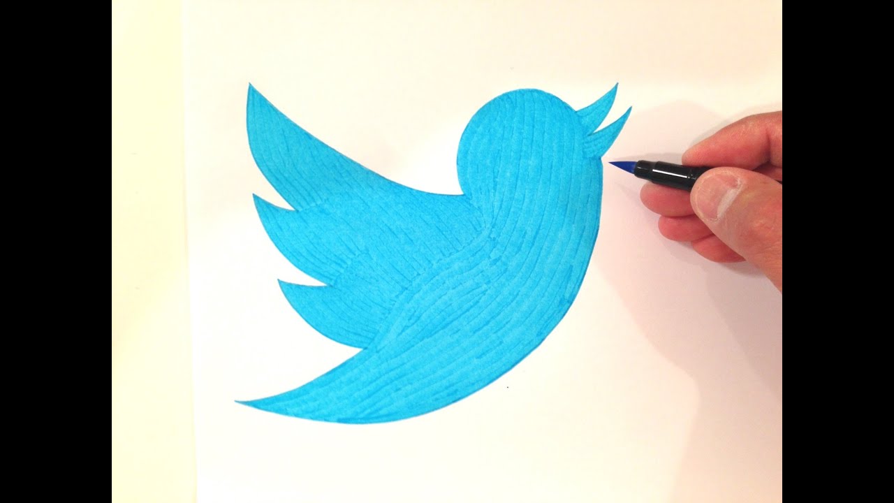 How to Draw the Twitter Logo Freehand