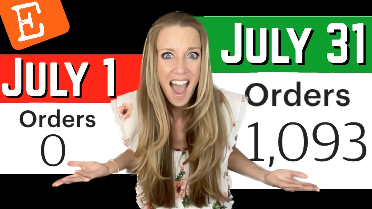 How I got 1,093 Orders in just 31 Days!  - Make Full Time Income on Etsy