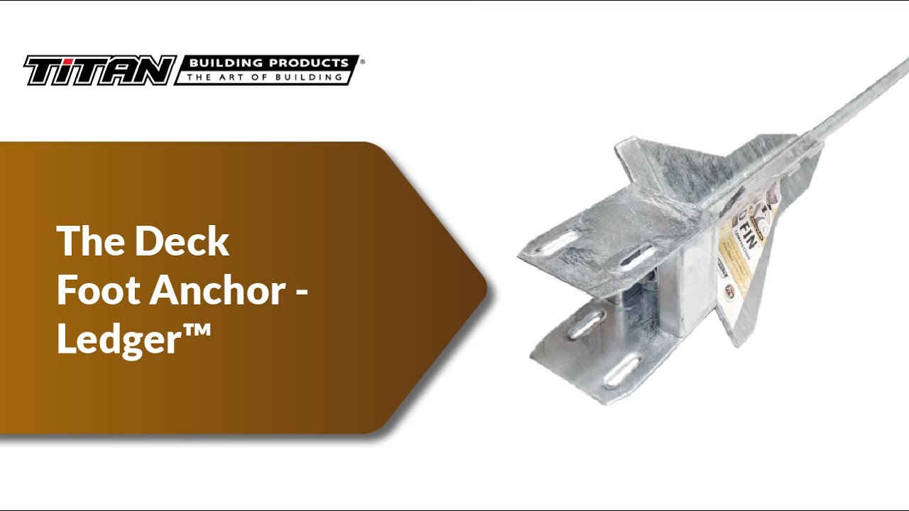The Frost Footing You've Been Waiting For! - The Deck Foot Anchor Ledger™