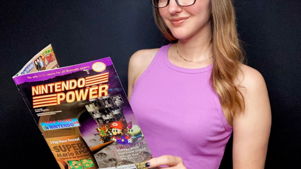ASMR Reading Nintendo Power Magazine l Soft Spoken, Super Mario RPG ⭐