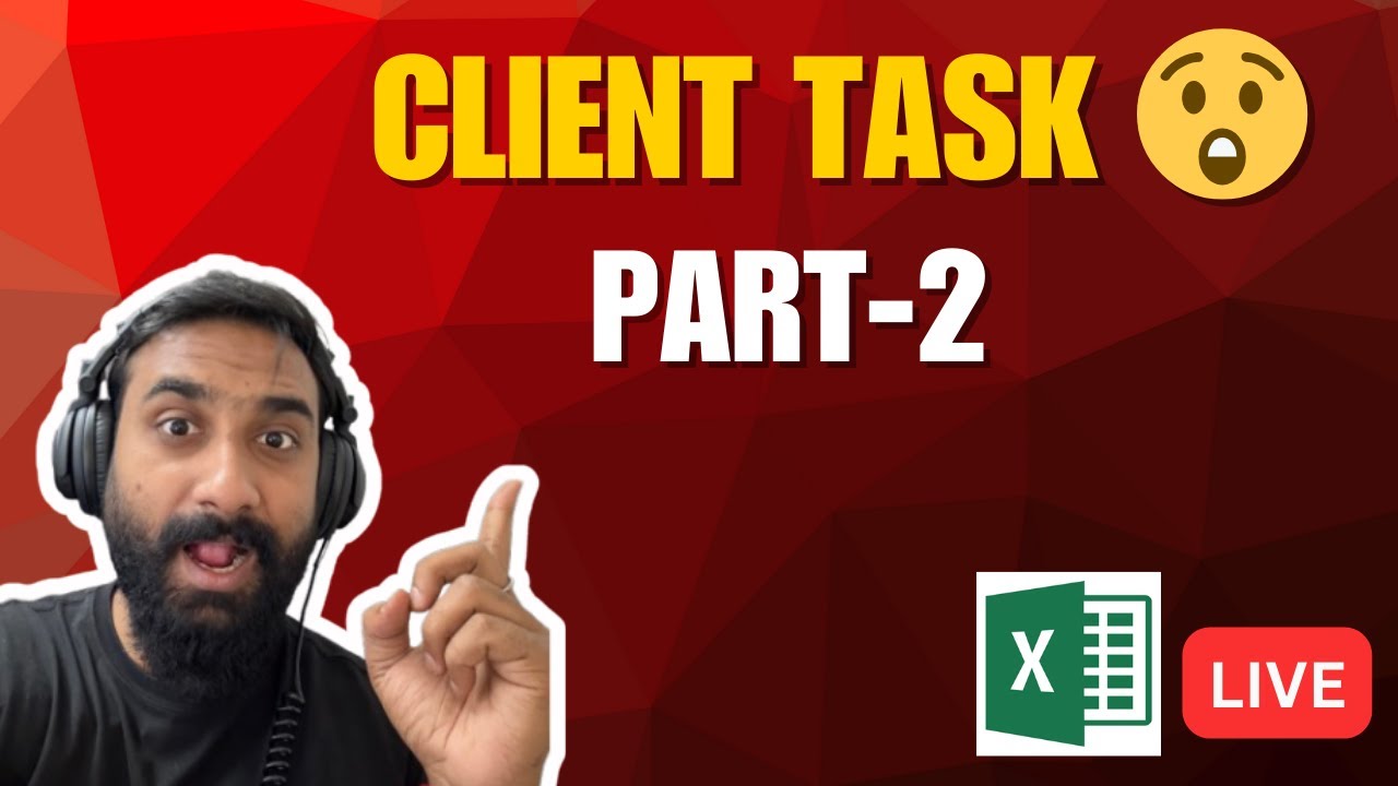 LIVE | Data Analysis Task – Client Ka Jawab Excel Se | Real Interview Questions | Hindi