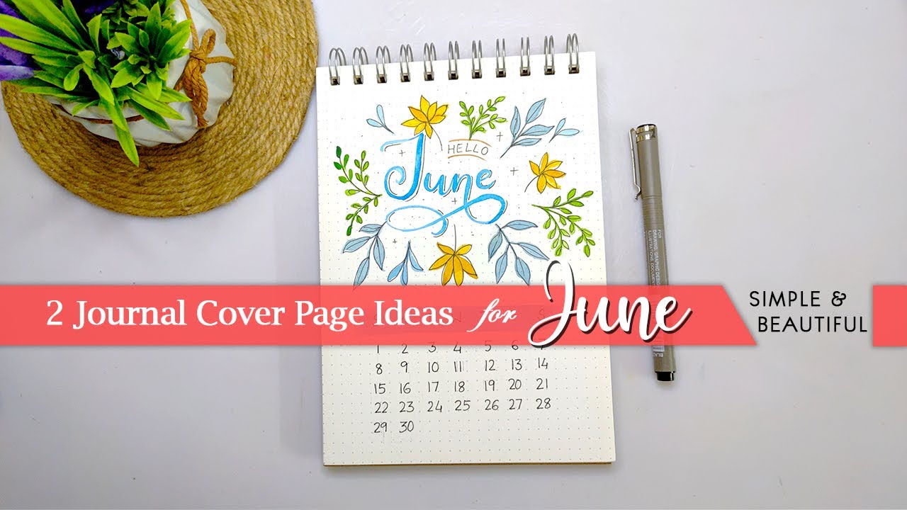 2 Journal Cover Ideas 💡  under 5 min✨️ | JUNE Journal 📝