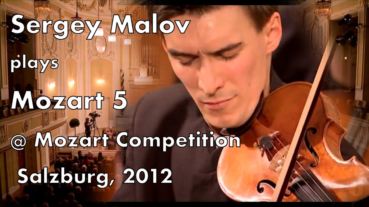 Sergey Malov plays Mozart Violin Concerto 5 KV 219, winning the Mozart Competition in Salzburg 2012