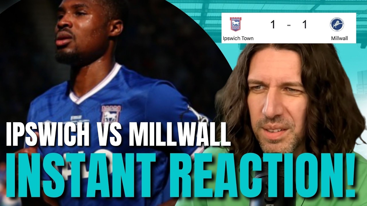 These Two Sides CAN'T GET SEPERATED! Ipswich 1 - 1 Millwall Instant Reaction!