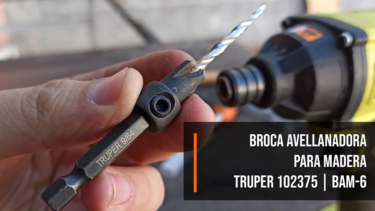 🔧 Broca avellanadora para madera 🔥 TRUPER  102375 | BAM-6🔥
