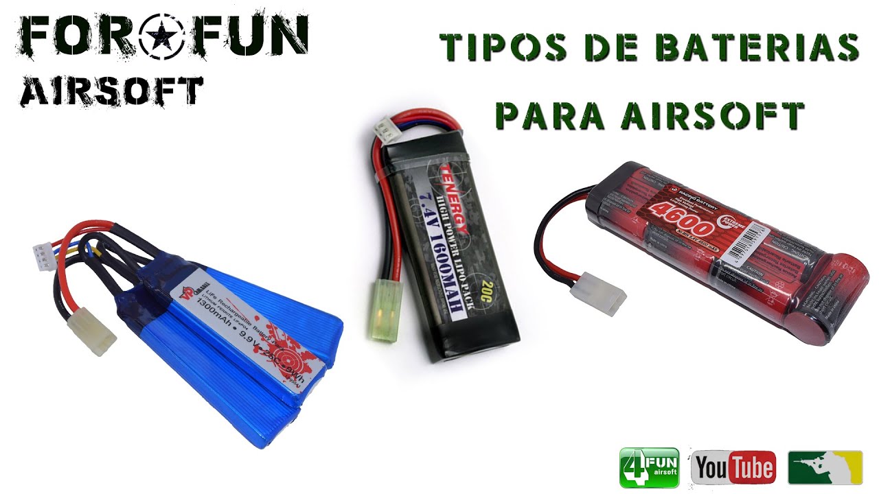Tipos de bateria para airsoft