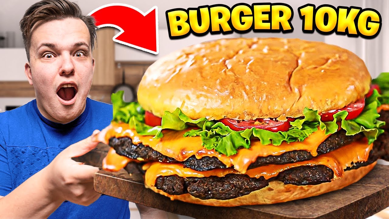 Zrobiliśmy NAJWIĘKSZEGO BURGERA XXL 10KG ! *przesada*