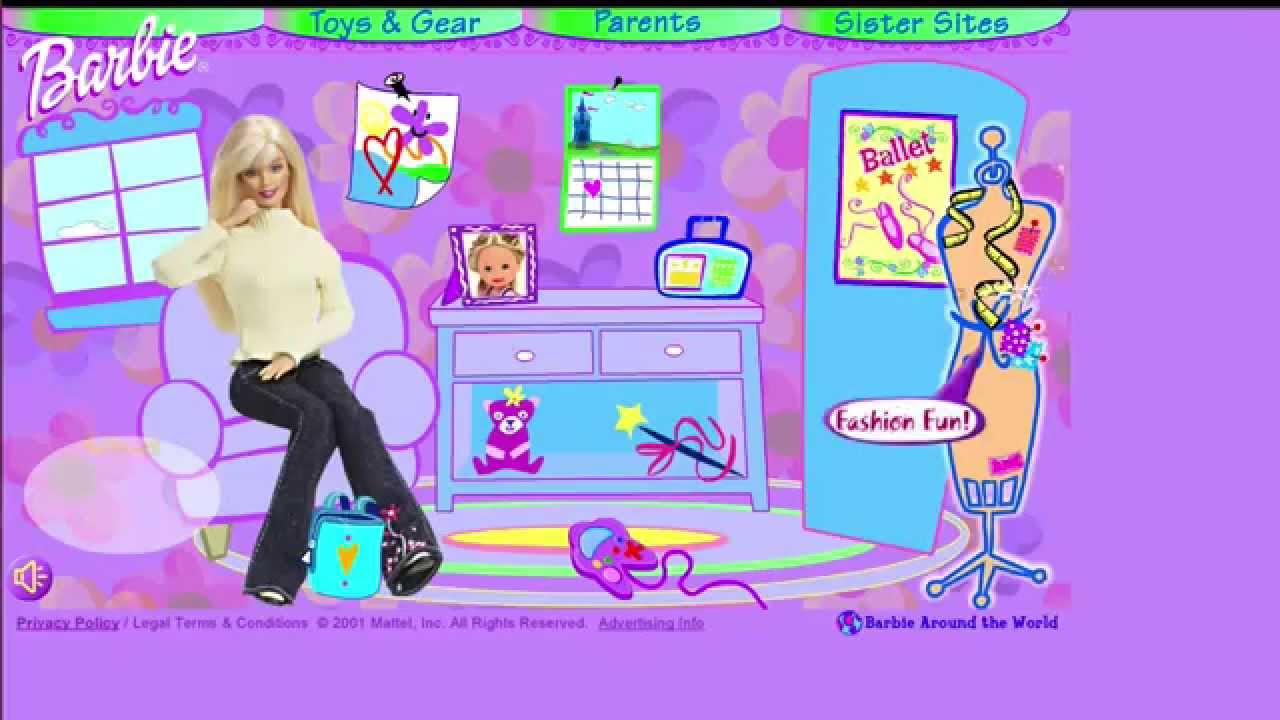 Barbie Website in 2001