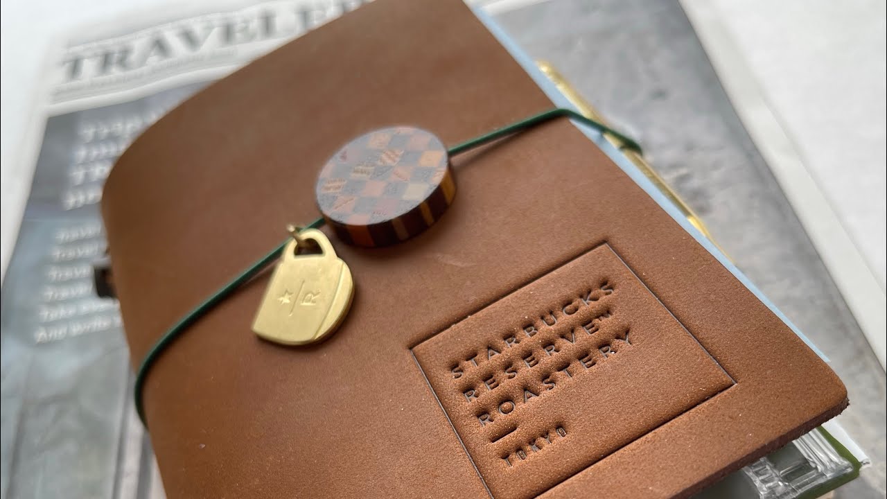 Starbucks Reserve Roastery Tokyo Traveler’s Notebook | Unboxing and EDC Wallet Setup Passport Size
