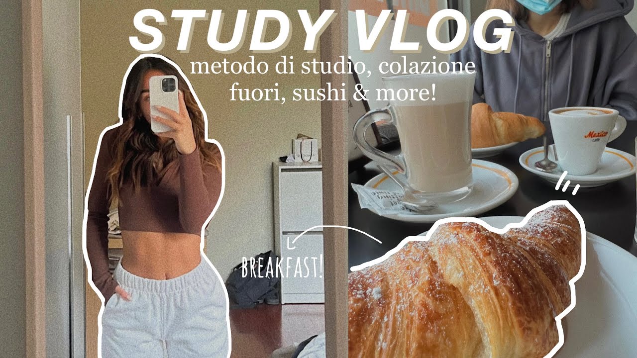 STUDY VLOG: colazione fuori, metodo di studio, sushi & more! 🦋