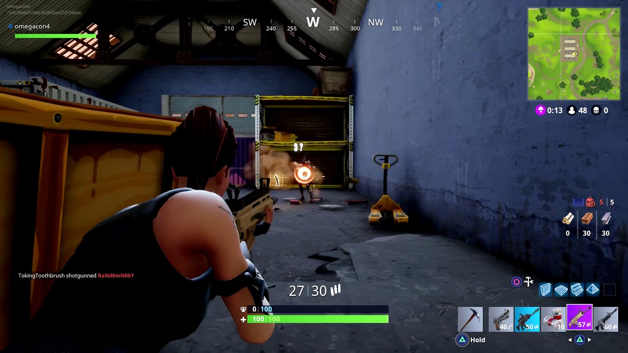Fortnite Battle Royale SCAR Assault Rifle FBR HD 1080p PS4 Pro