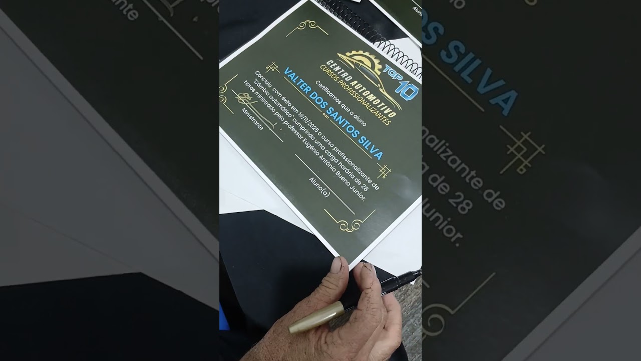 Cambio Automático Valter dos Santos Silva Top 10 Diplomado!