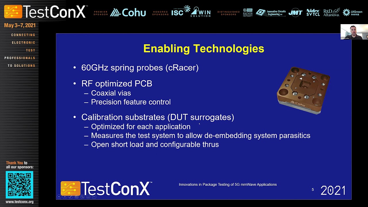 TestConX 2021 - Aaren Lonks: Package Testing of mmWave 5G Applications