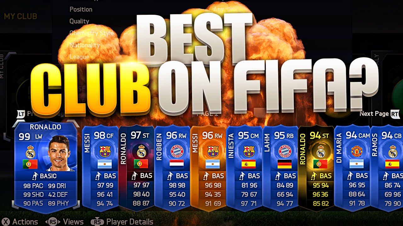 BEST CLUB ON FIFA?