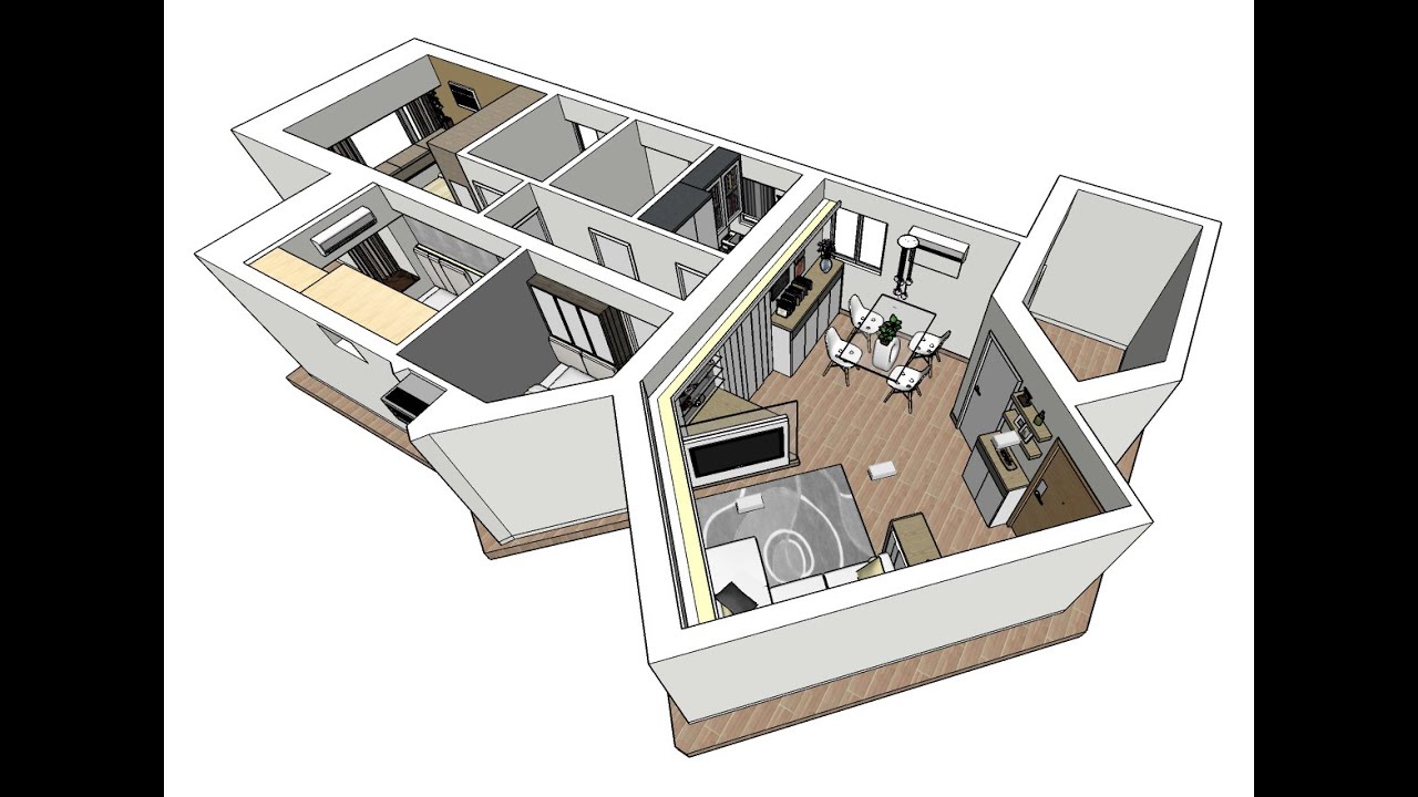 How to make 3D rendering by SketchUP & SU Podium