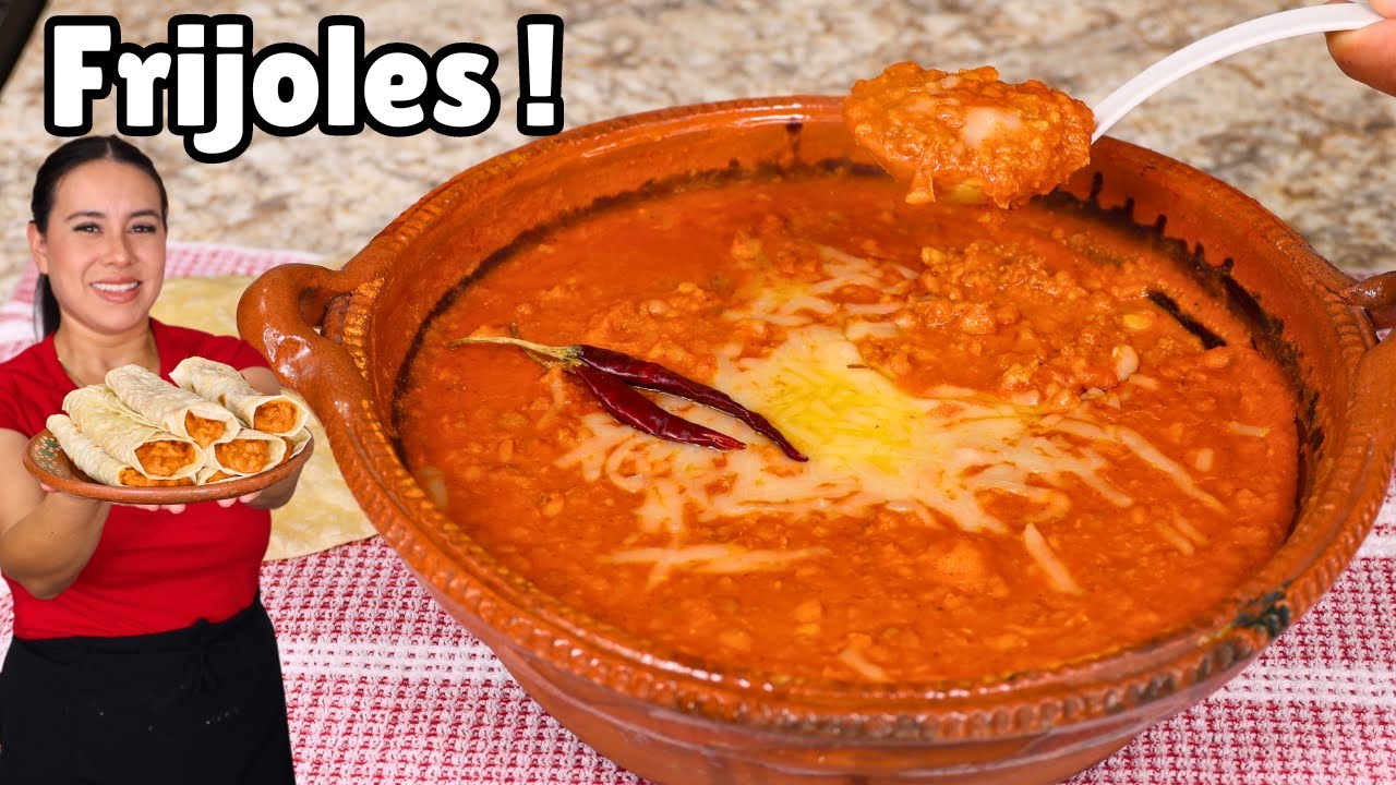 FRIJOLES para BURRITOS o GORDITAS ¡Descubre el Secreto para ELEVAR su Sabor!