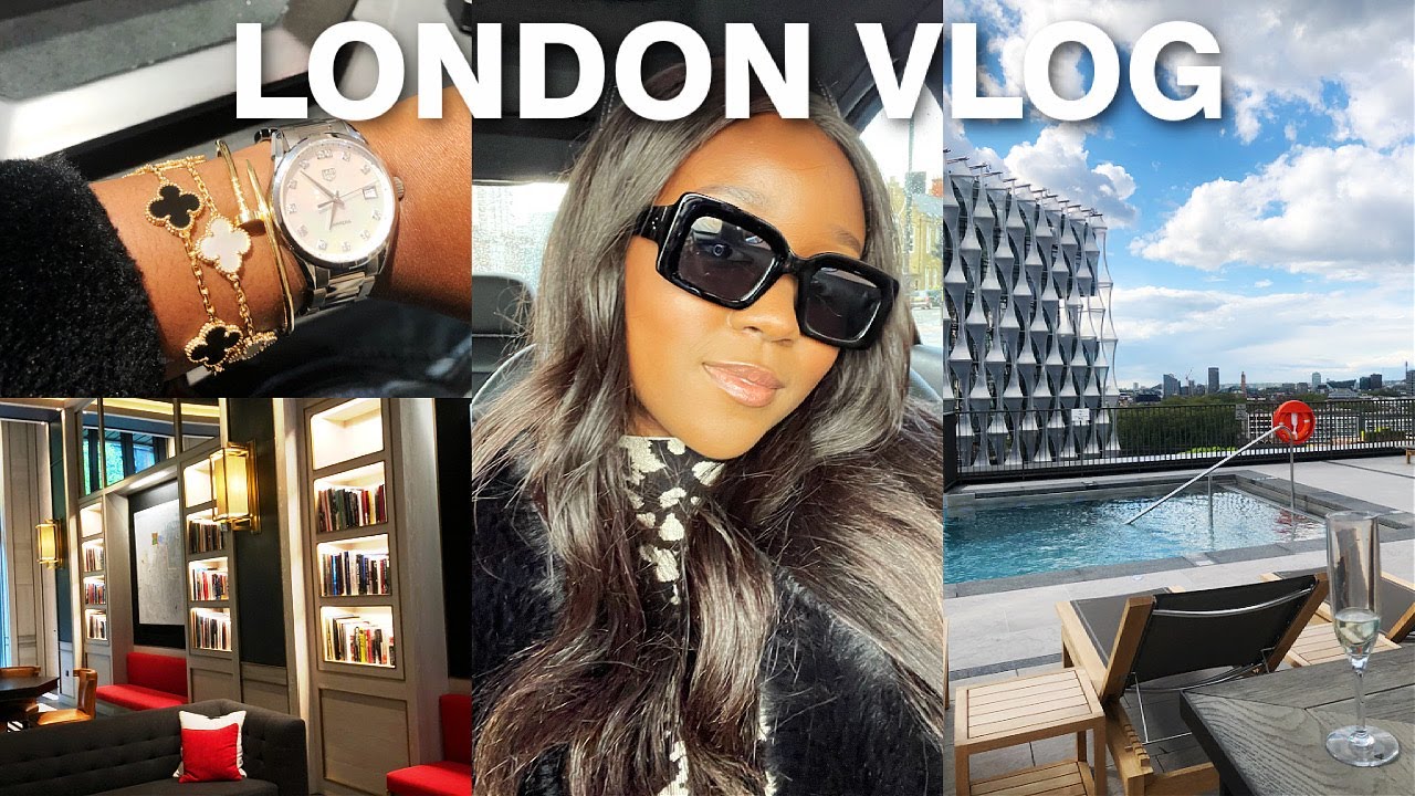 LONDON VLOG: luxury shopping in selfridges, 50k giveaway, cocktail bars + sky pool launch!!!