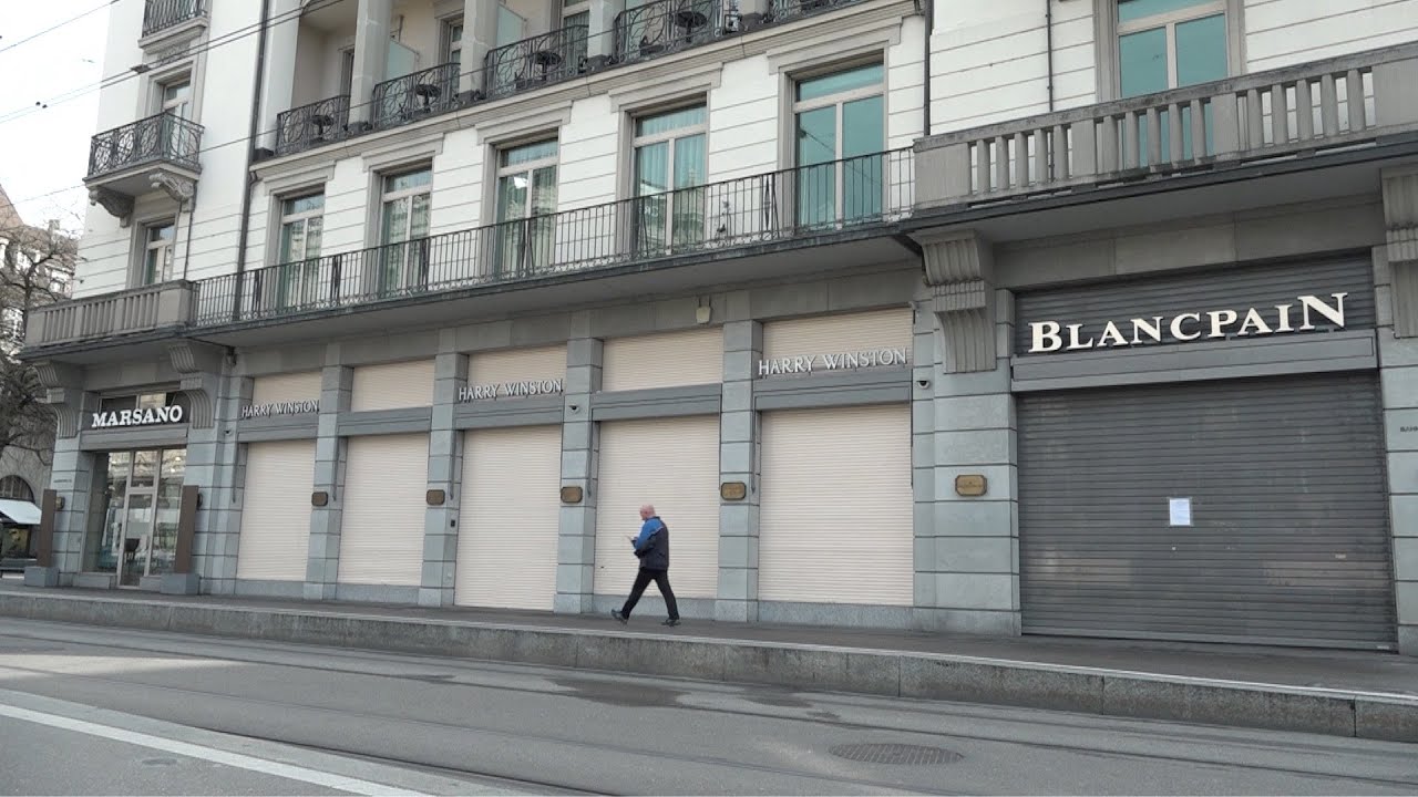 Lockdown : Zürcher Bahnhofstrasse macht dicht - Coronavirus - Corona - Schweiz