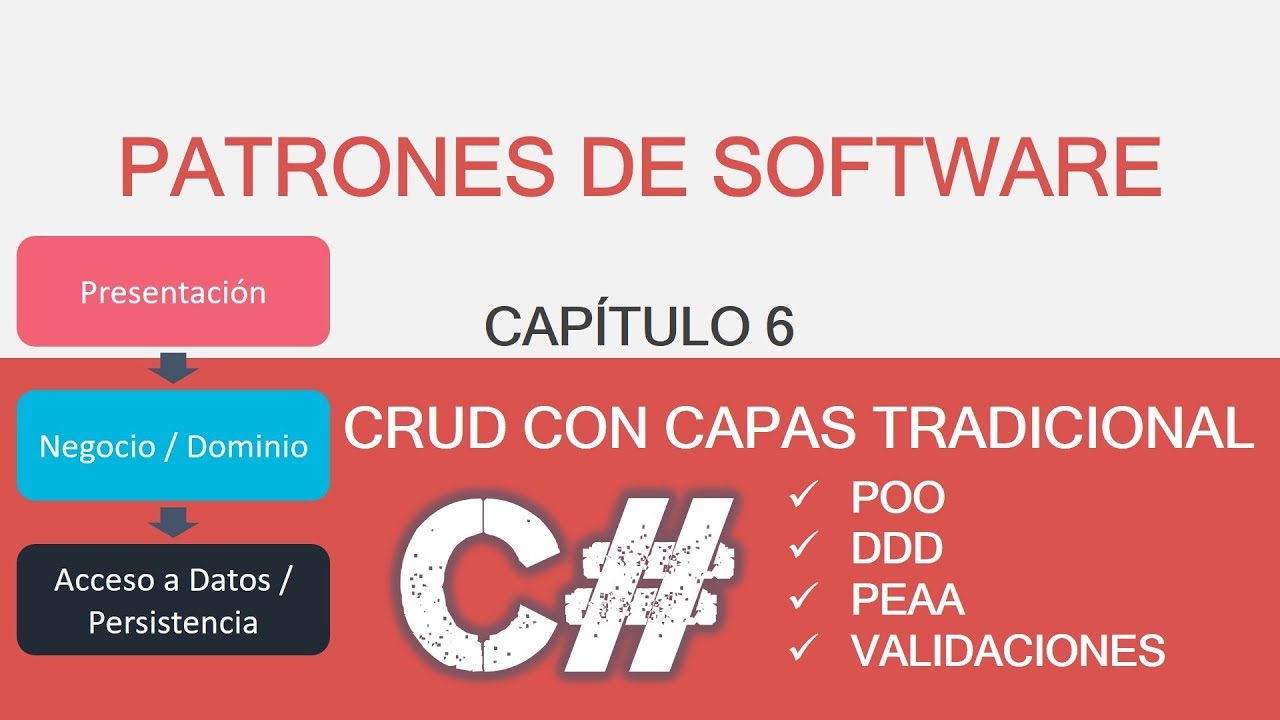 C6/ CRUD con Arquitectura Tradicional en Capas + POO+DDD+PEAA+Validaciones/ Nivel Avanzado 1/ C#-SQL