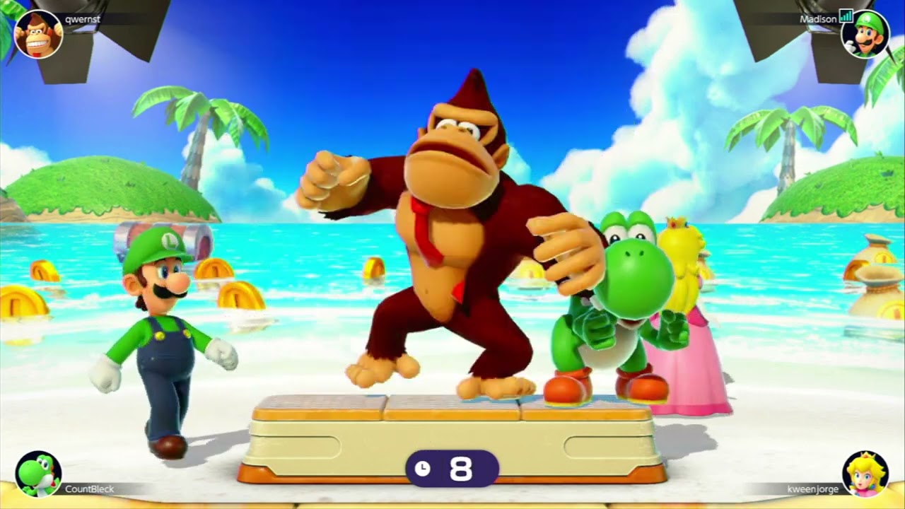 Mario Party Superstars:Radrex VS Qwernst VS CountBleck VS kweenjorge