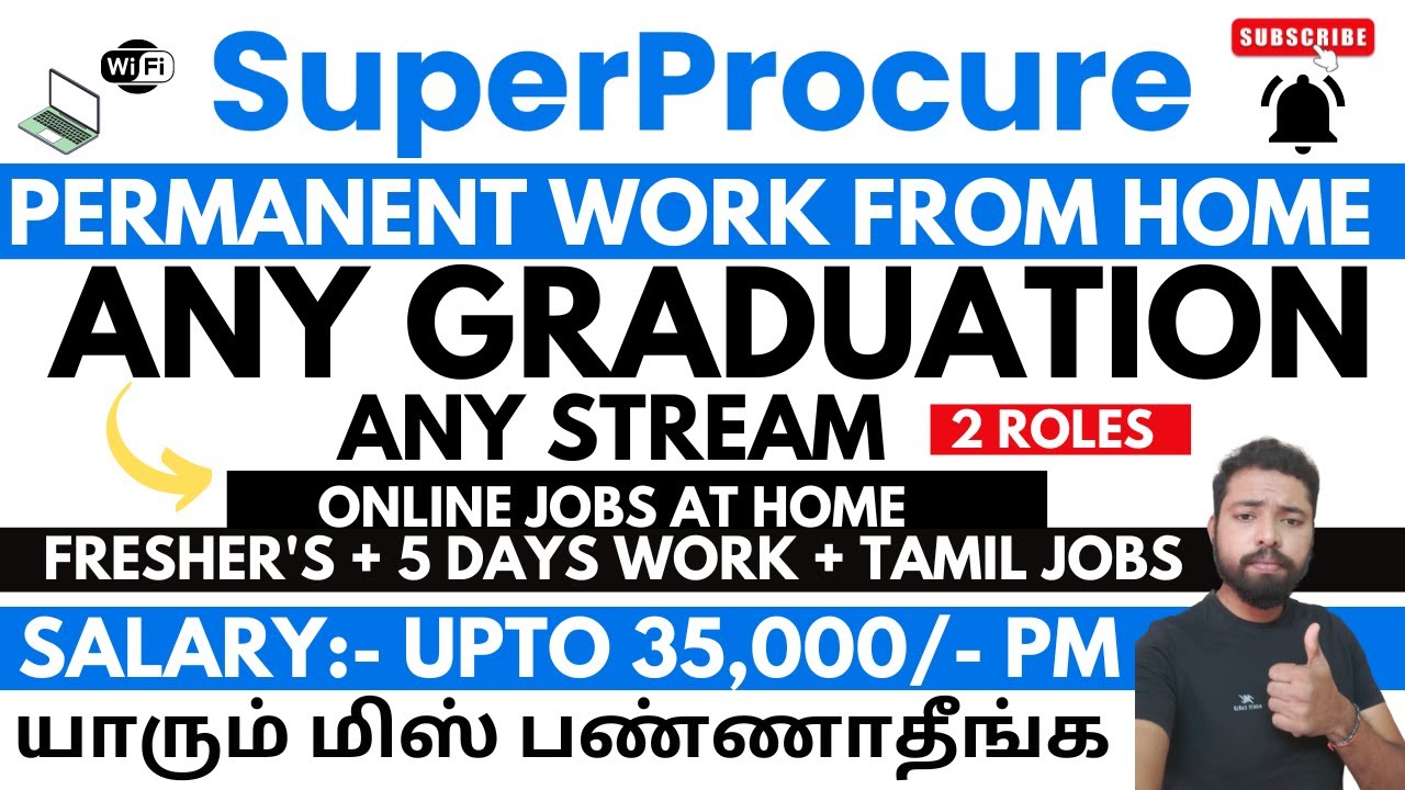Permanent Work From Home Jobs 2023| SuperProcure Recruitment 2023| Remote Jobs 2023| Prem Kumar