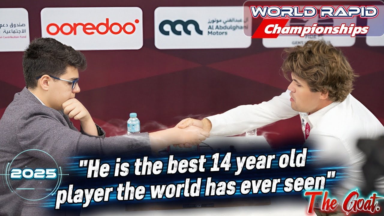 Brilliant 14 year old Yagız Kaan Erdogmus Vs  Magnus Carlsen || World  Rapid Championships 2025