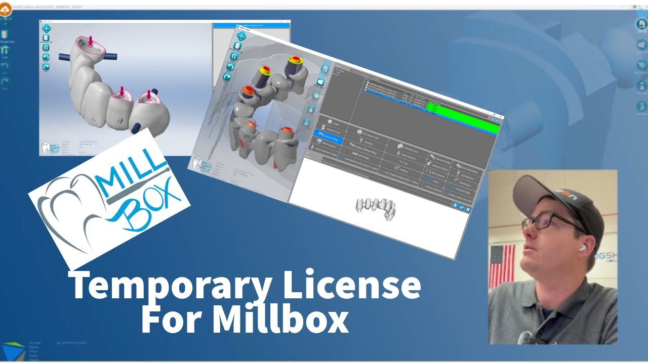 Temporary license for millbox #dentallaboratory #camsolutions #camsoftware