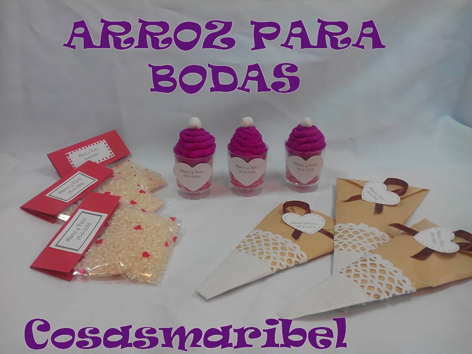 BODAS ORIGINALES:TRES IDEAS PARA EL ARROZ