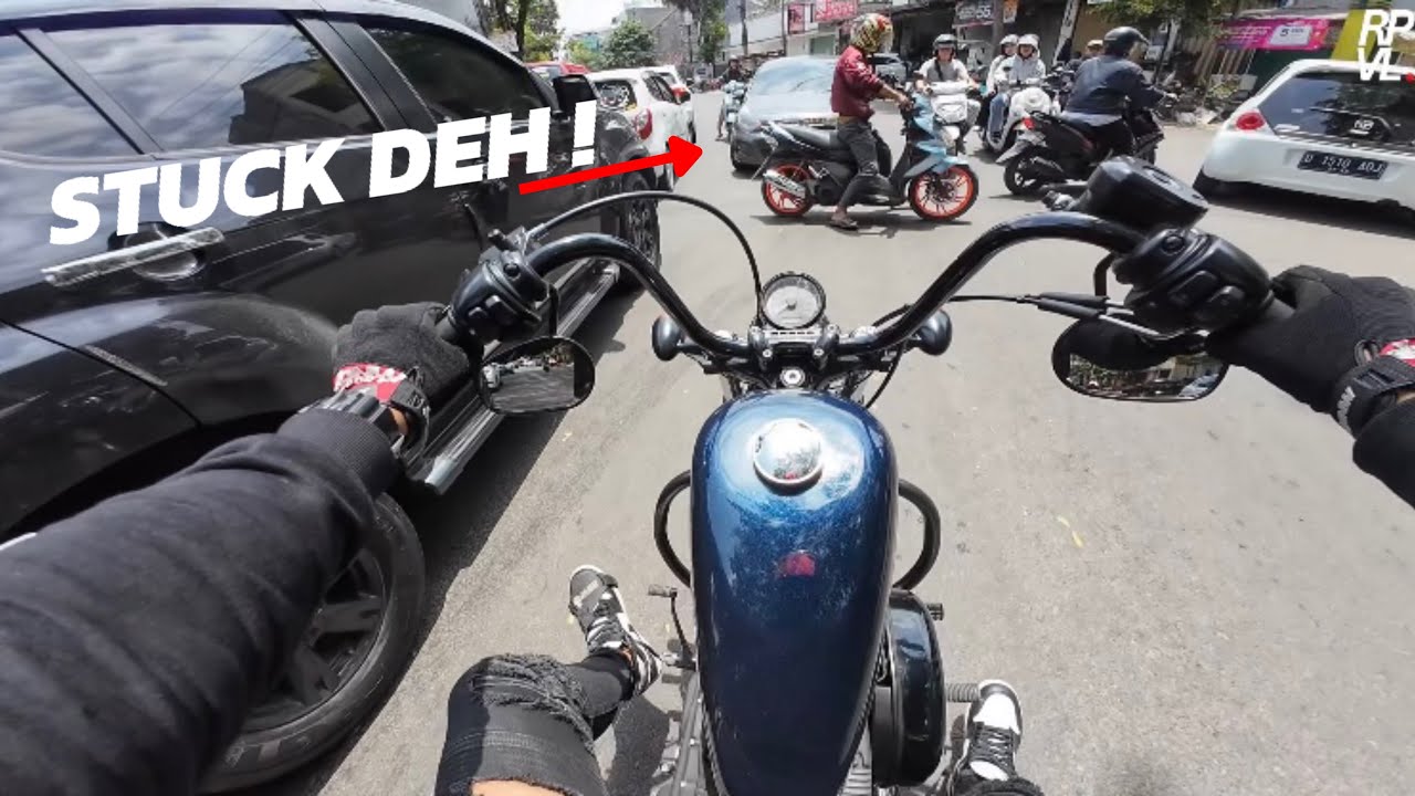 RIDING PANAS PANASAN PAKE HARLEY SPORTSTER 48 🥵