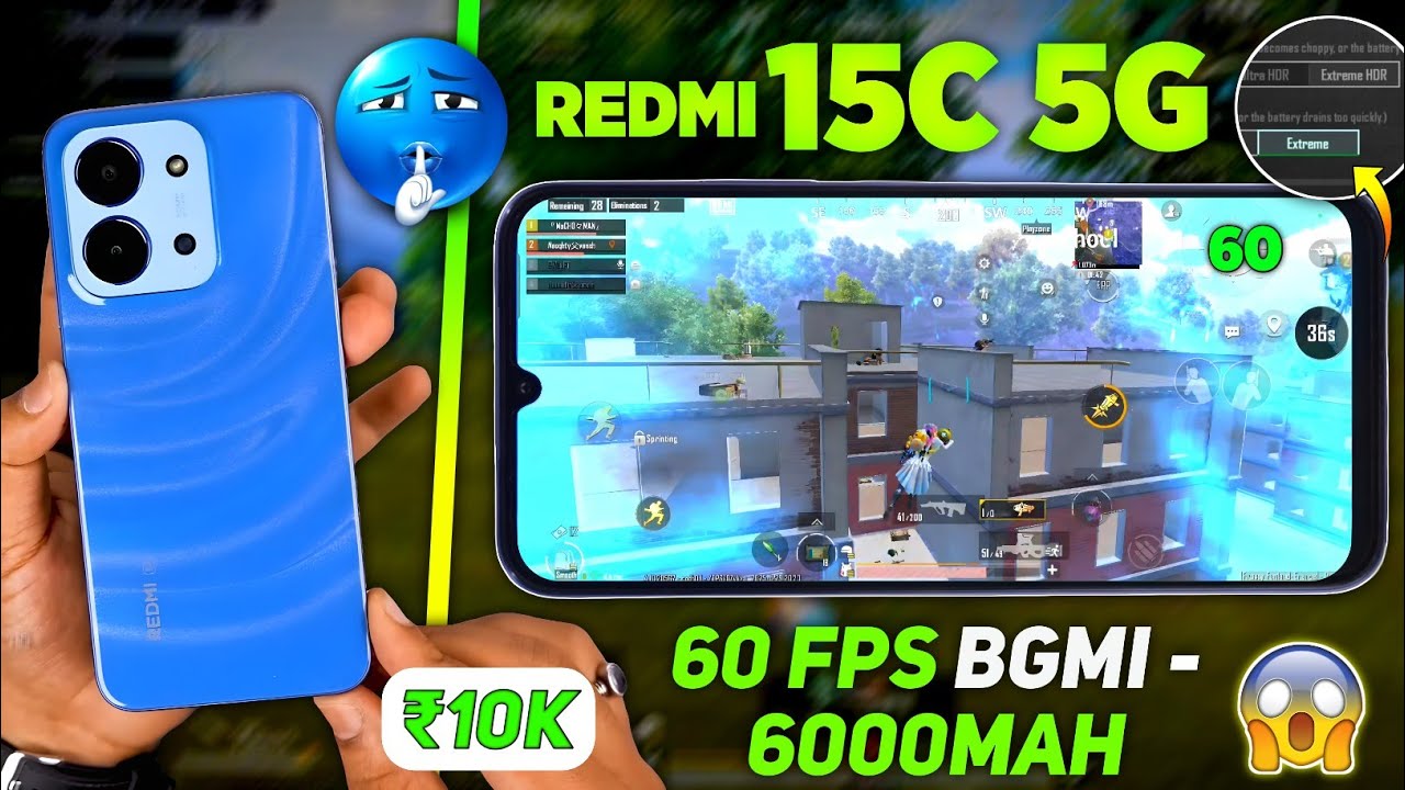 Redmi 15C 5G - BGMI Test,PUBG Test - ( Worst Phone Ever 🫩!?) Gaming Review Explained 