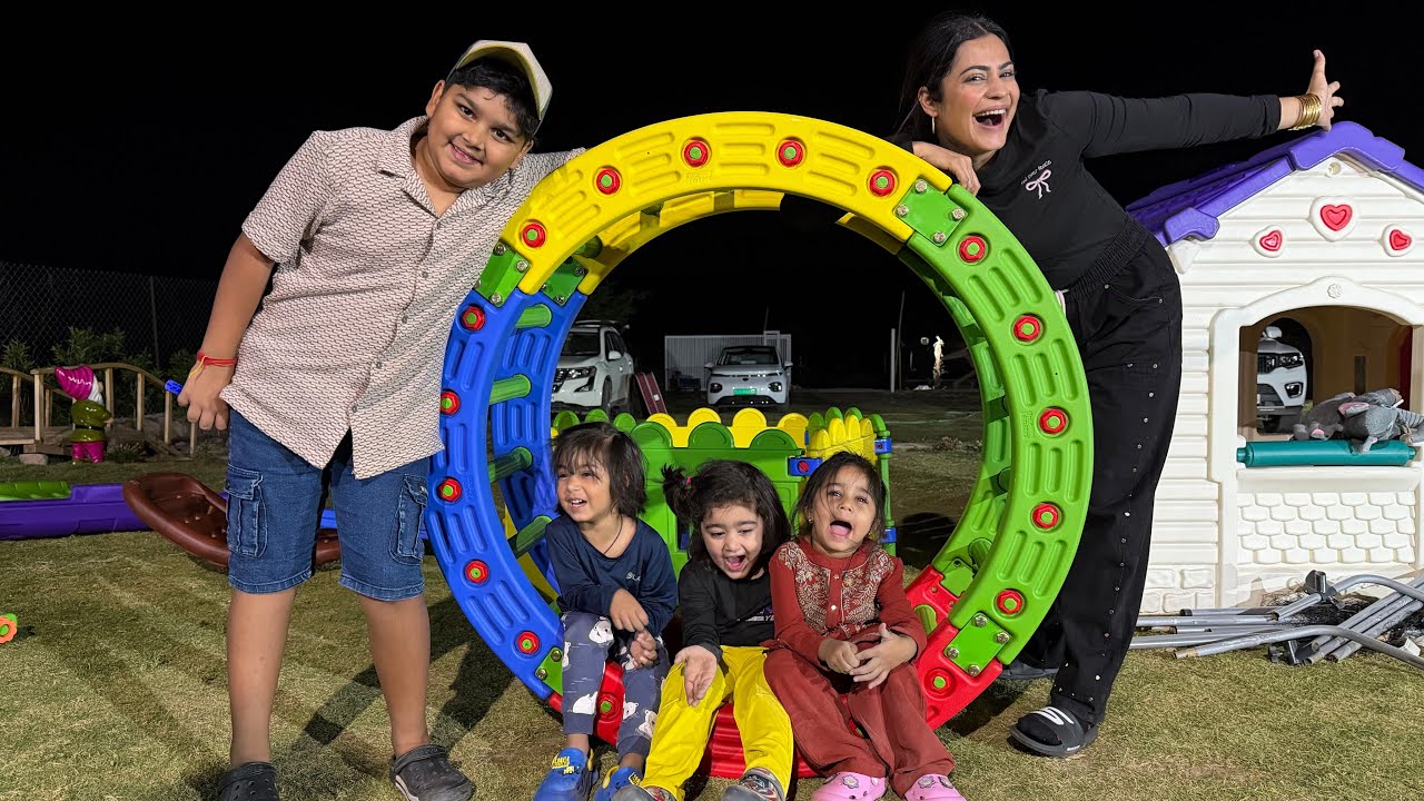 Farm par banaya bacho ka school 