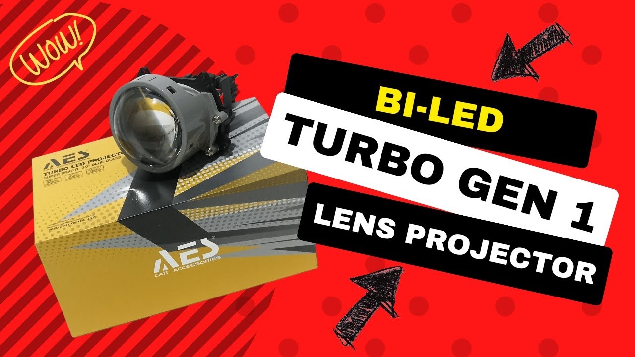 BILED TURBO AES DUAL CHIP LED 55 WATT #biled #projie #projieled