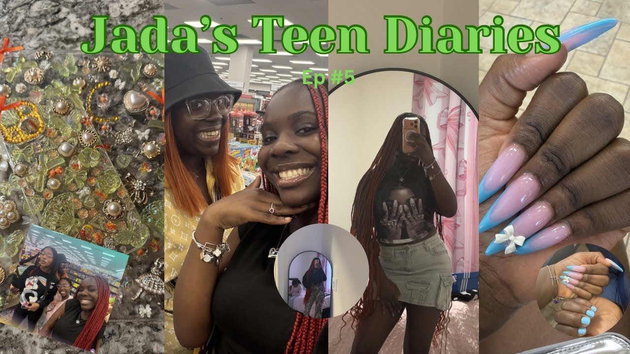 Jada Teen Diaries #5🛍️ | monthly reset , going out , making orders , nail day , etc 
