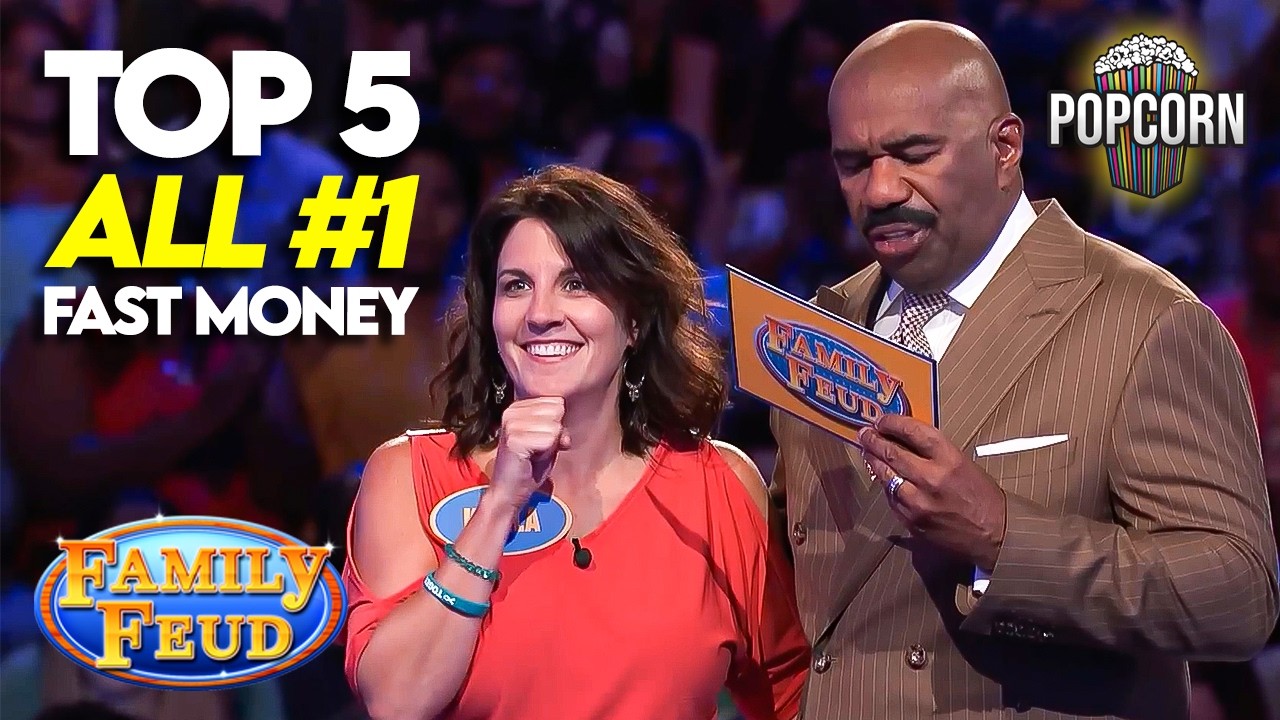 Top 5 BEST Fast Money Rounds With ONLY #1 Answers! | Family Feud