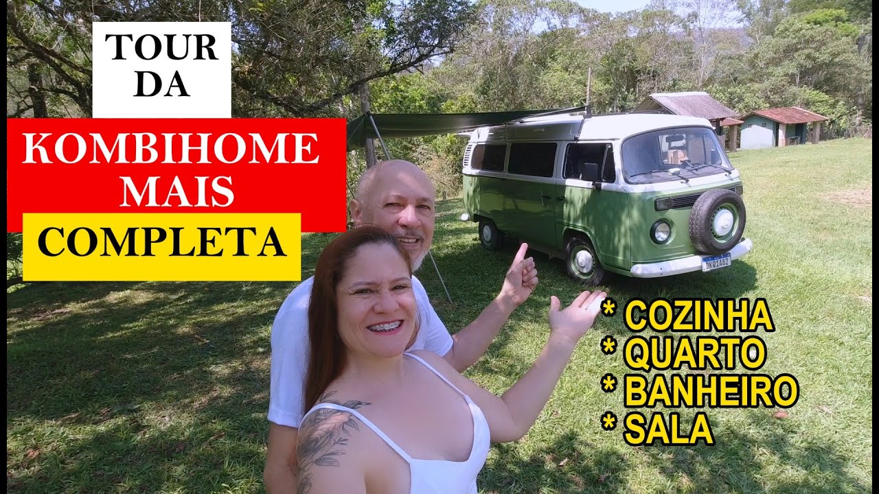 TOUR DA KOMBI ARTESANAL COM BANHEIRO MAIS COMPLETA DO BRASIL