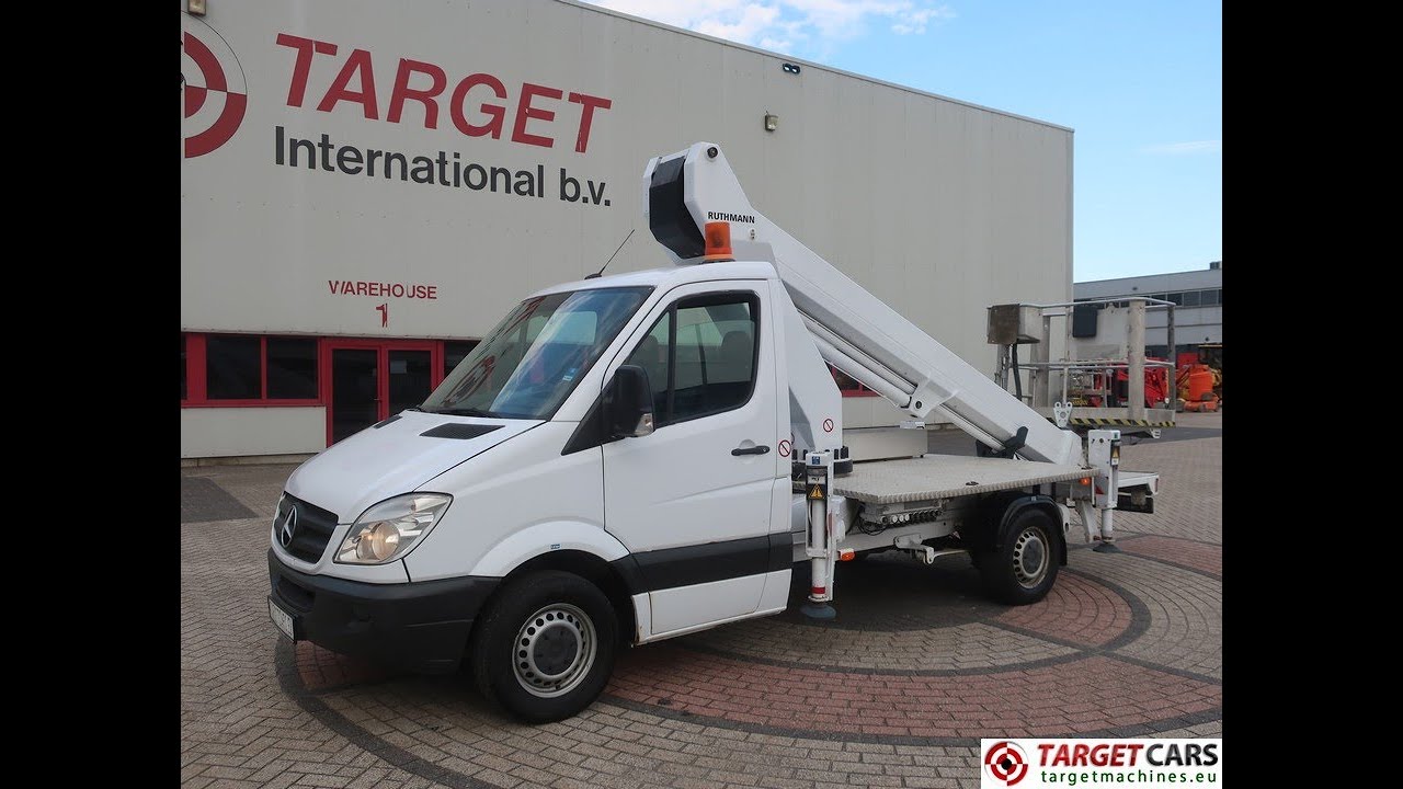 779994 MERCEDES SPRINTER 311CDI 09-09 WHITE W/ RUTHMANN TB220 BASKET BOOM WORKLIFT 2210CM