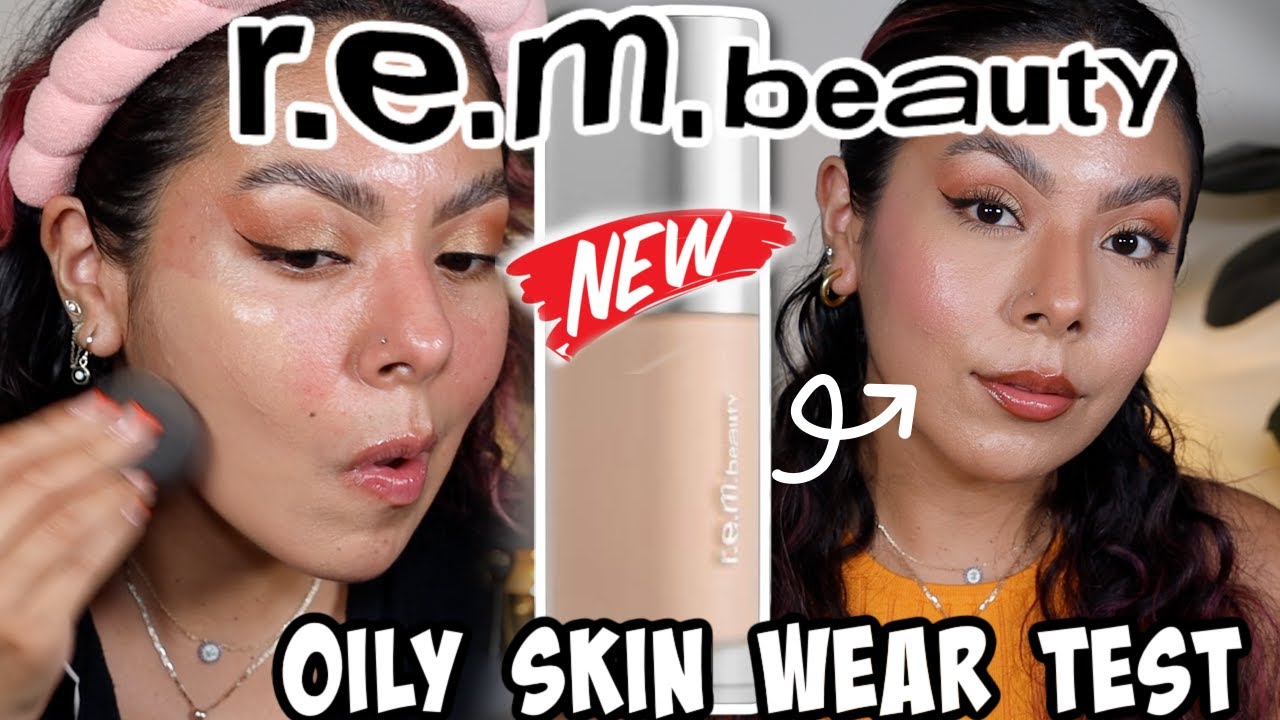 NEW✨R.E.M. BEAUTY SWEETENER FOUNDATION REVIEW + WEAR TEST ON ON OILY SKIN!