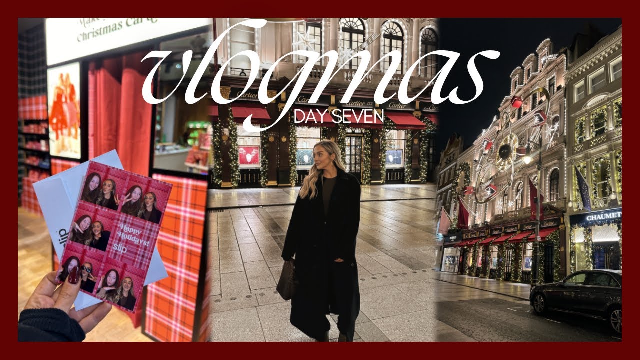 VLOGMAS DAY 7: A day in London - Christmas lights, Liberty + Battersea power station 🎄✨