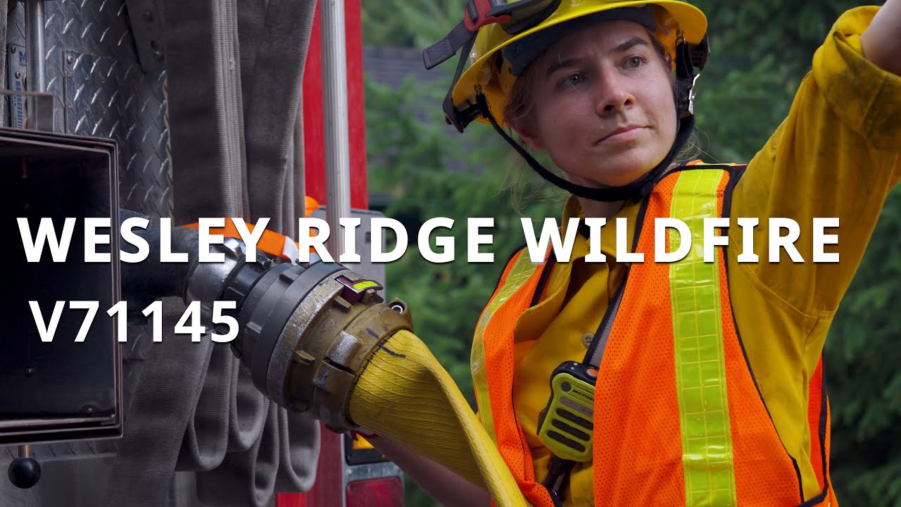 Wesley Ridge (V71145) wildfire August 8, Structure Protection and Defence