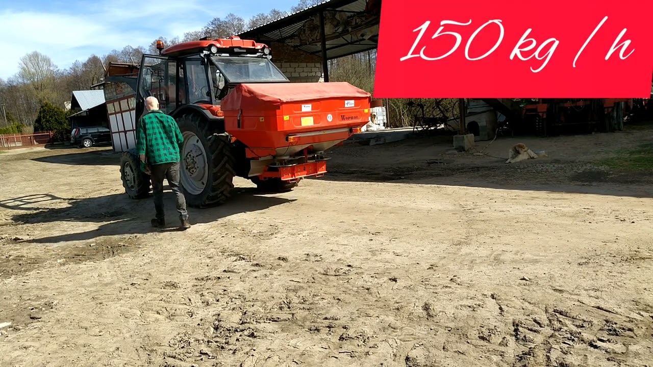 Nawozy  2022  Belarus 820 z Rozsiewaczem  Woprol Junior ll plus