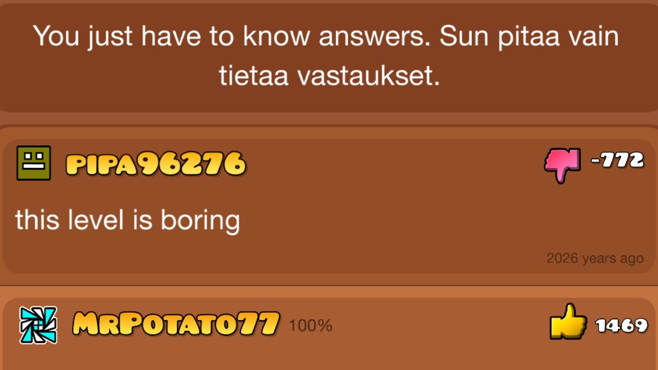 The Strangest Geometry Dash Level