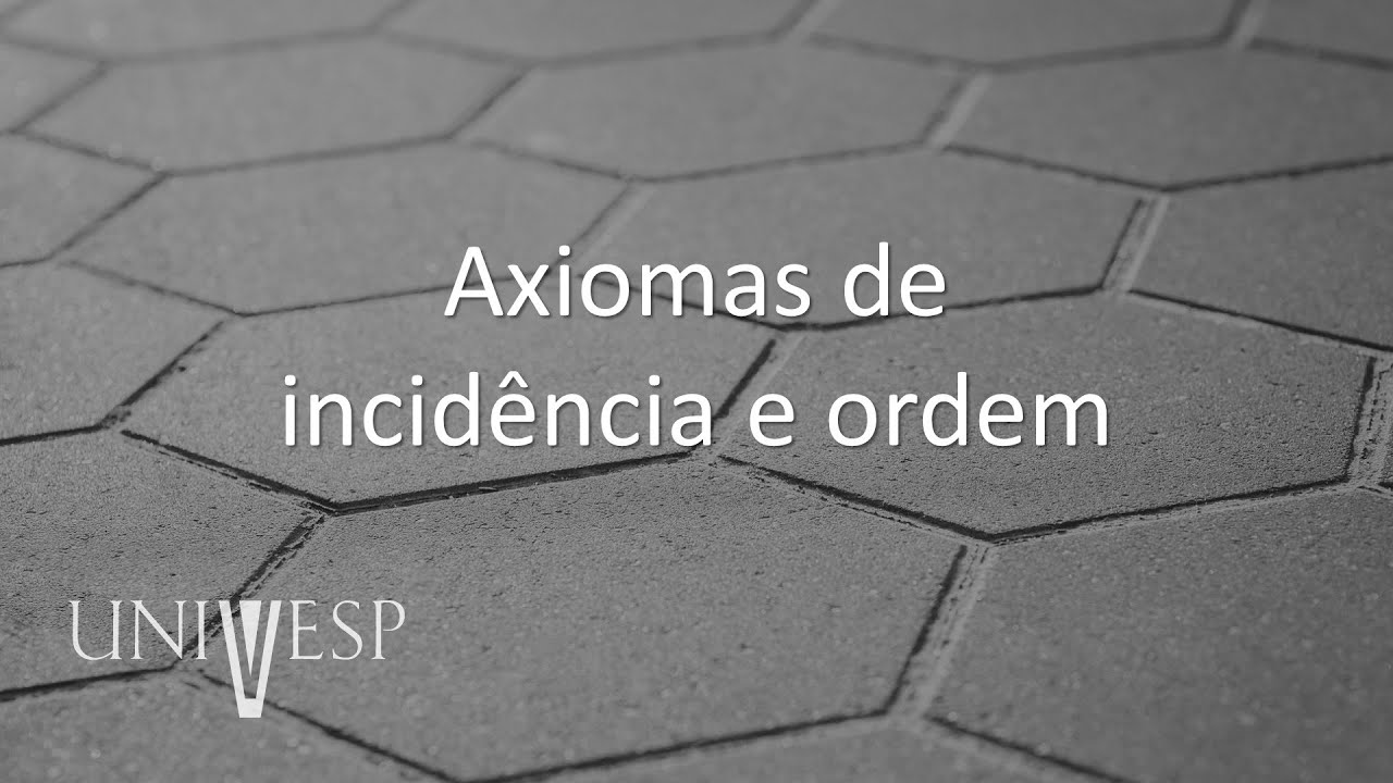 Geometria Plana e Desenho Geométrico - Axiomas de incidência e ordem