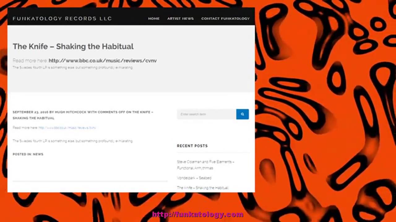 The Knife &ndash; Shaking the Habitual