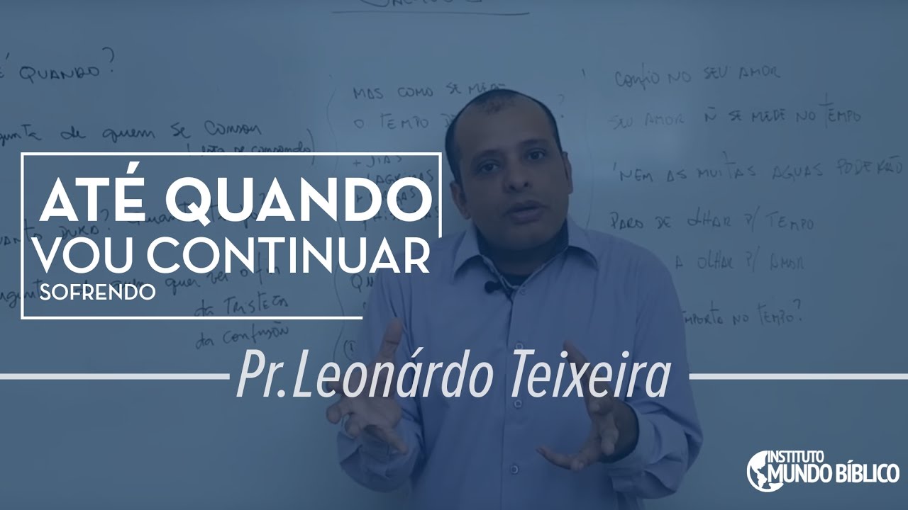 ➤ Como Parar de Sofrer?  Instituto Mundo Bíblico