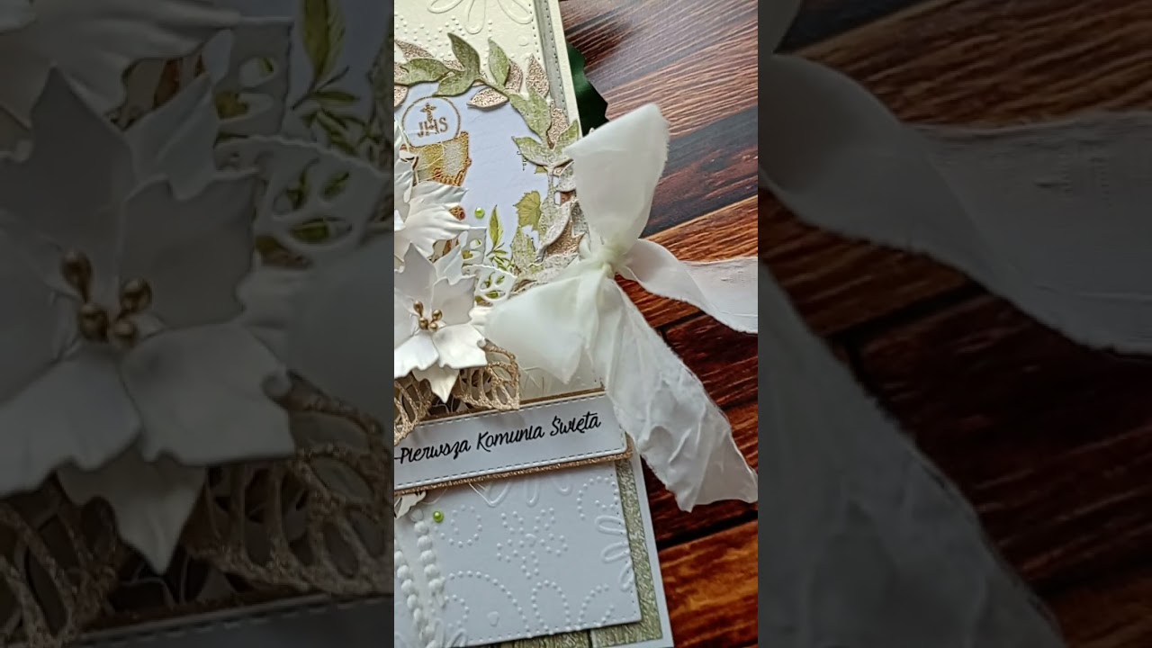 Kartka z okazji Pierwszej Komunii Świętej #cardmaking #scrapbooking