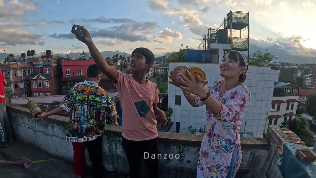 Flying KITE in the Sky ।। Dashain festive 2081 in  Lalitpur Nepal